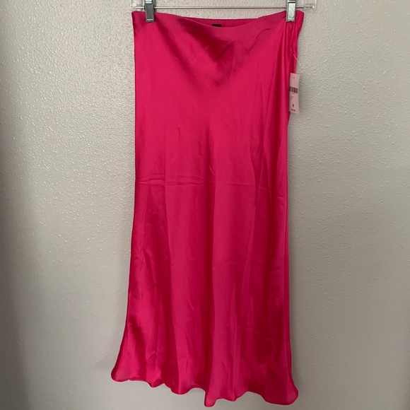 Satin Midi Skirt - Picture 1 of 2